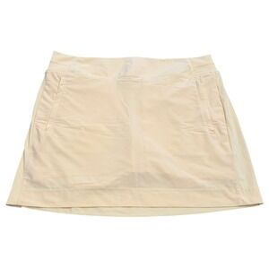 Athleta Brooklyn Womens Skort 14 Yellow Golf Tennis Pickleball Athletic Skirt